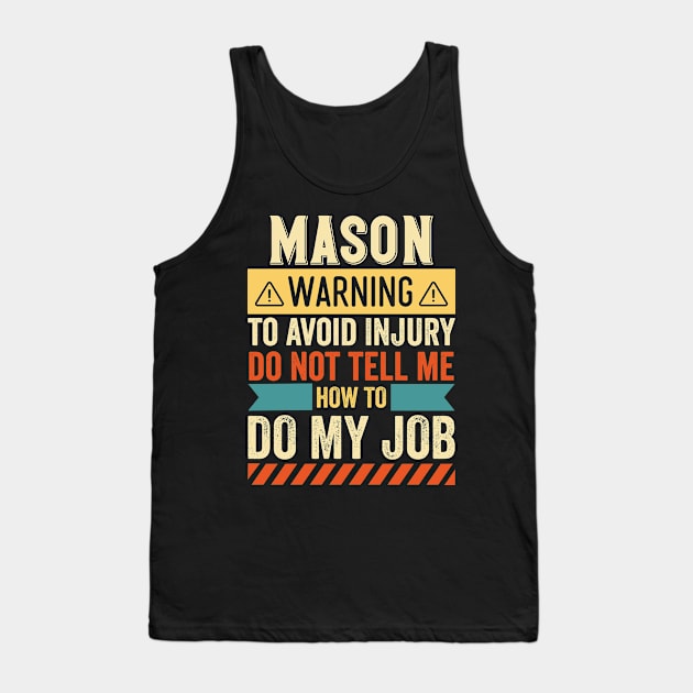 Mason Warning Tank Top by Stay Weird